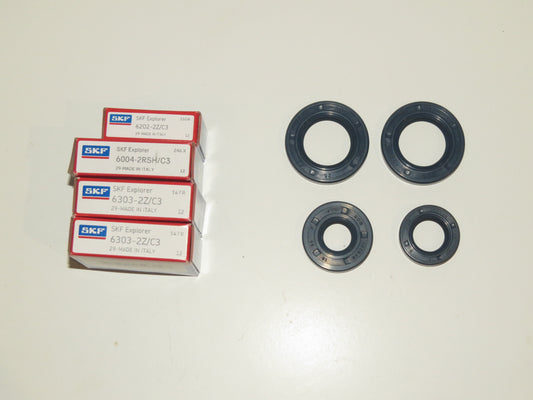 Jawa 50 pionier mustang sada ložísk a gufier SKF